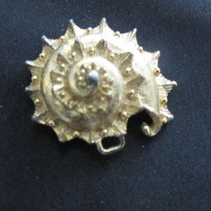 Vintage moonshell belt buckle